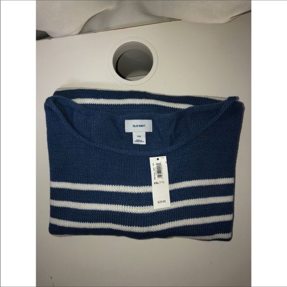 OLD NAVY Blue striped sweater - Picture 4 of 7